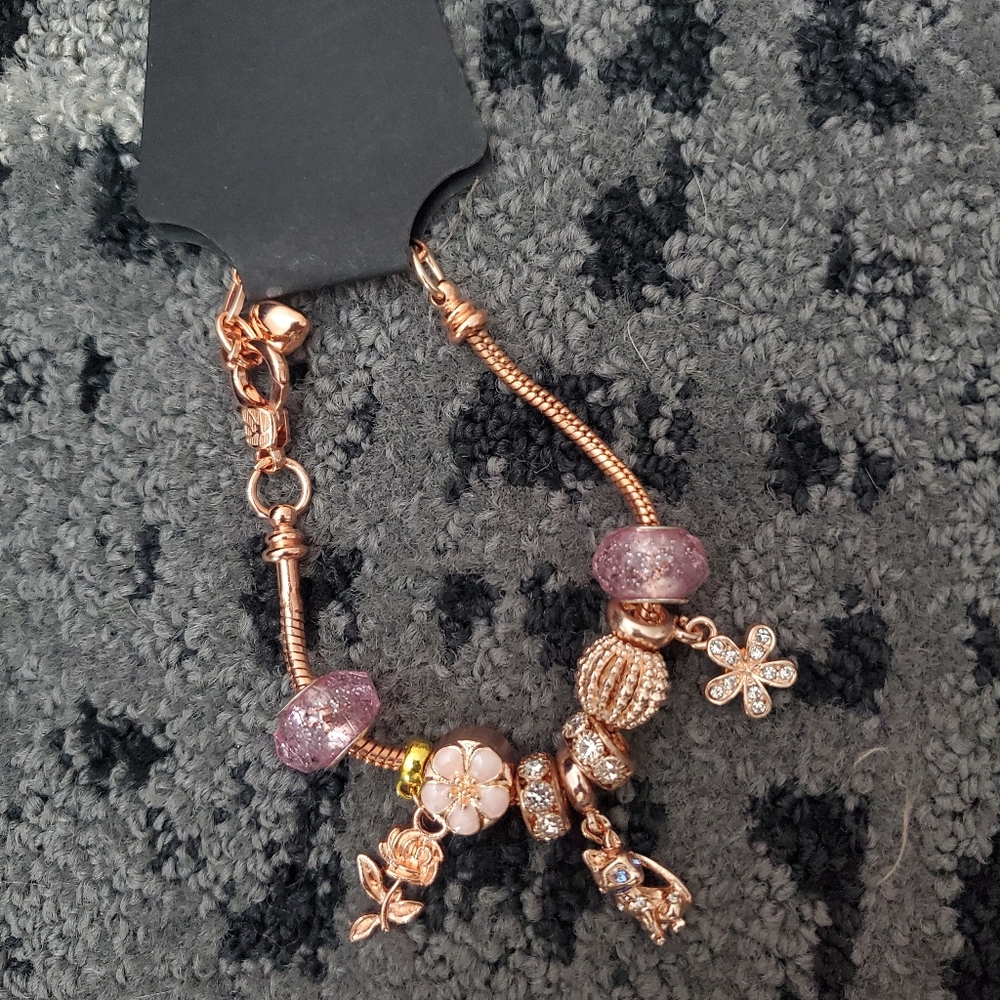 Handmade Custom Pandora Look Alike Charm Bracelet